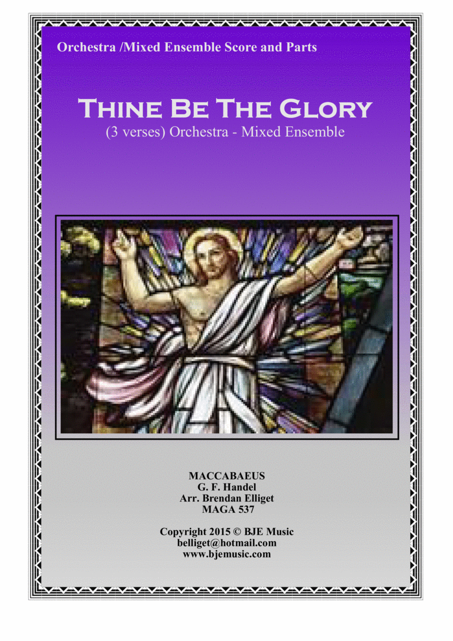 Thine Be The Glory (MACCABEUS) - Full Orchestra/ Concert Band with Optional Piano Concert Band scores gallery preview page 1