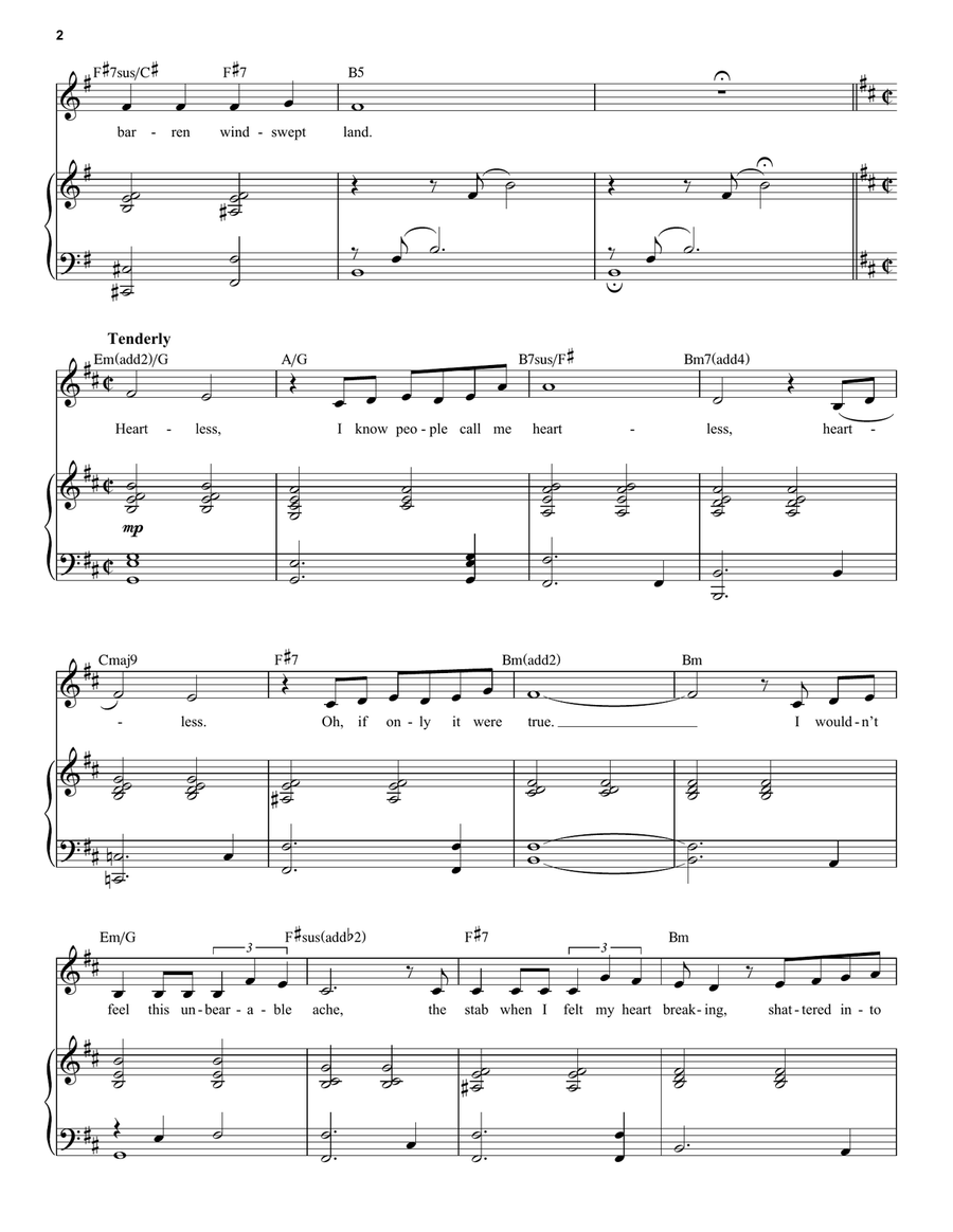 Heartless (from The Prince Of Egypt: A New Musical) Voice scores gallery preview page 2