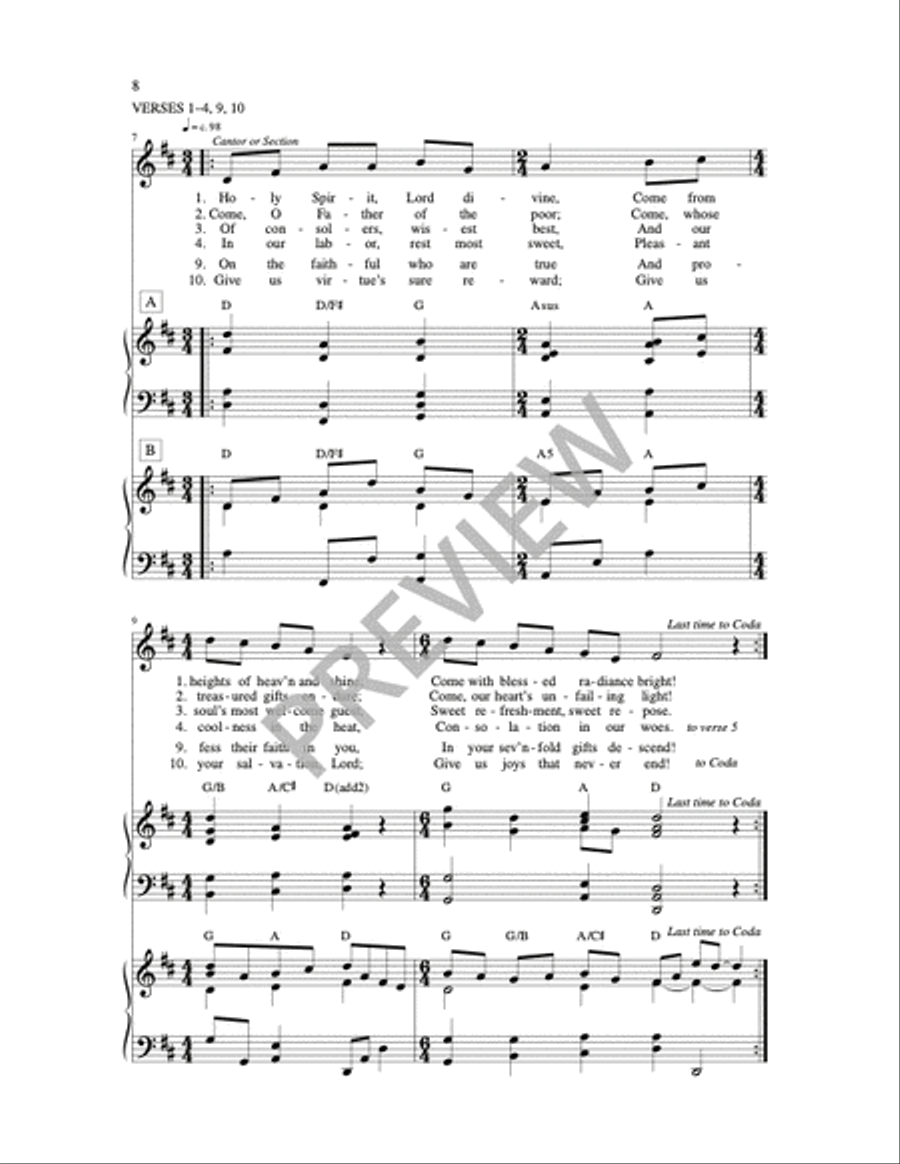 Veni Sancte Spiritus Veni Sancte Spiritus 4-Part scores gallery preview page 6