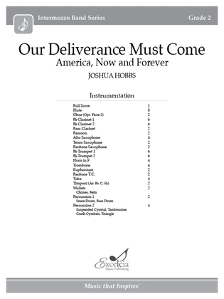 Our Deliverance Must Come