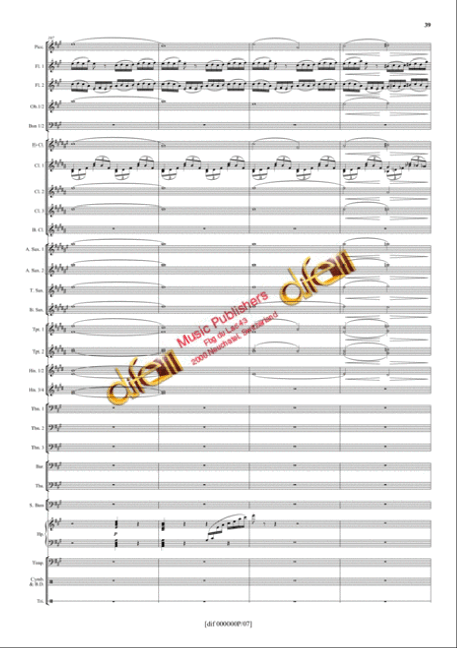 La Moldau Concert Band scores gallery preview page 38