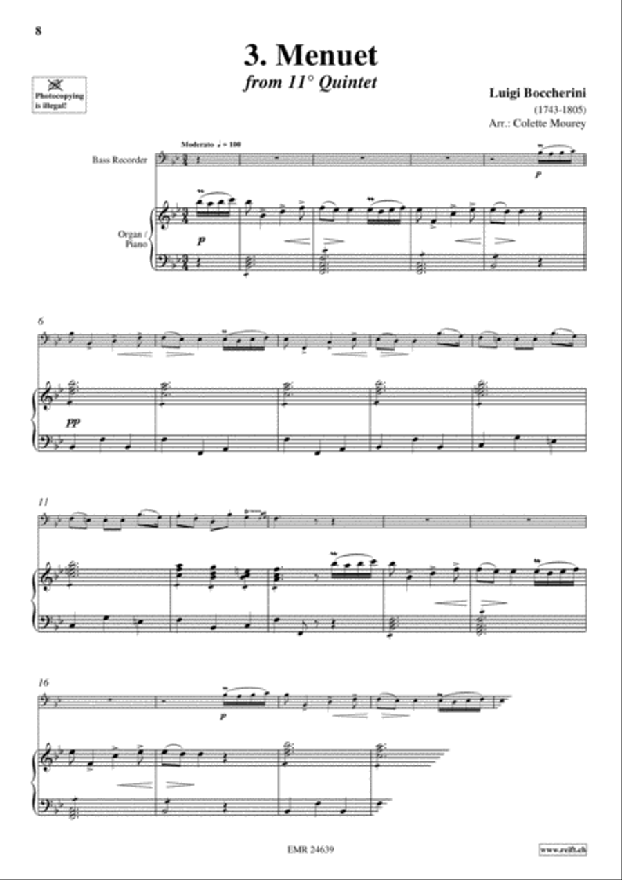 40 Greatest Baroque Hits Volume 2 Bass Recorder scores gallery preview page 5