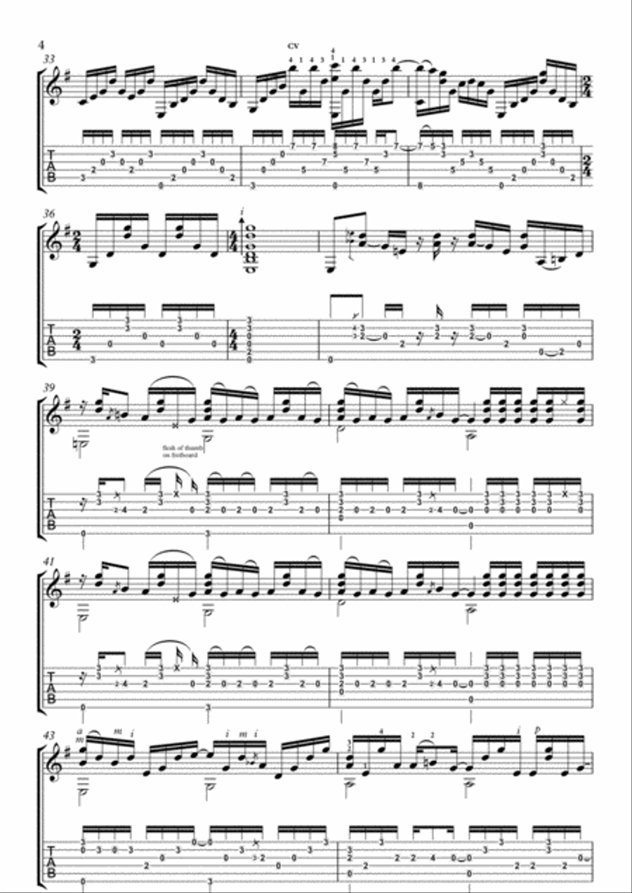 Wonderwall Wonderwall Guitar Solo scores gallery preview page 4