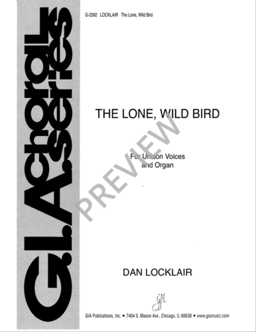 The Lone, Wild Bird Unison Choir scores gallery preview page 2