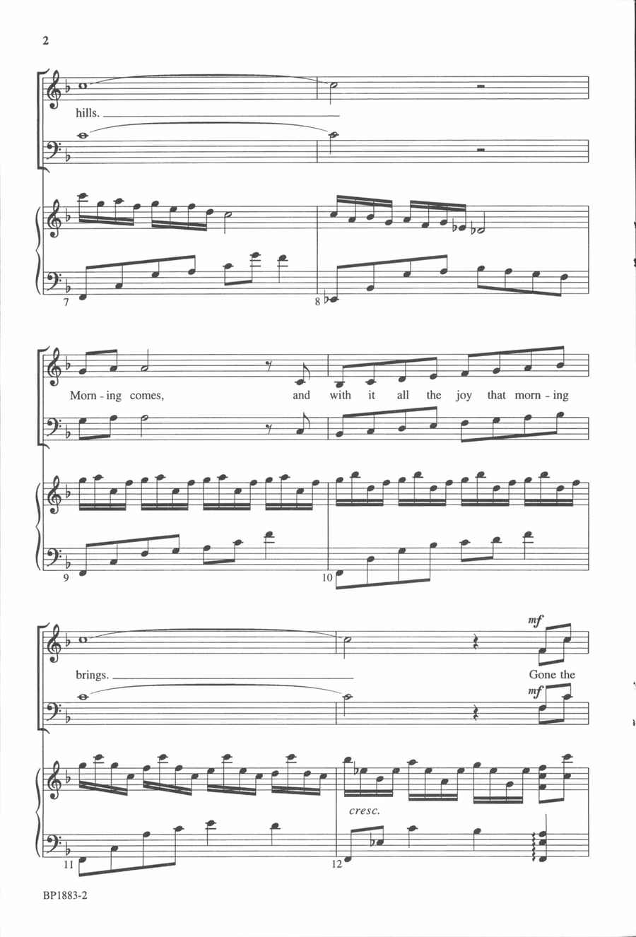 In the Morning, Joy In the Morning, Joy 4-Part scores gallery preview page 3