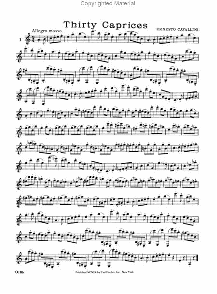 Thirty Caprices B-Flat Clarinet scores gallery preview page 2
