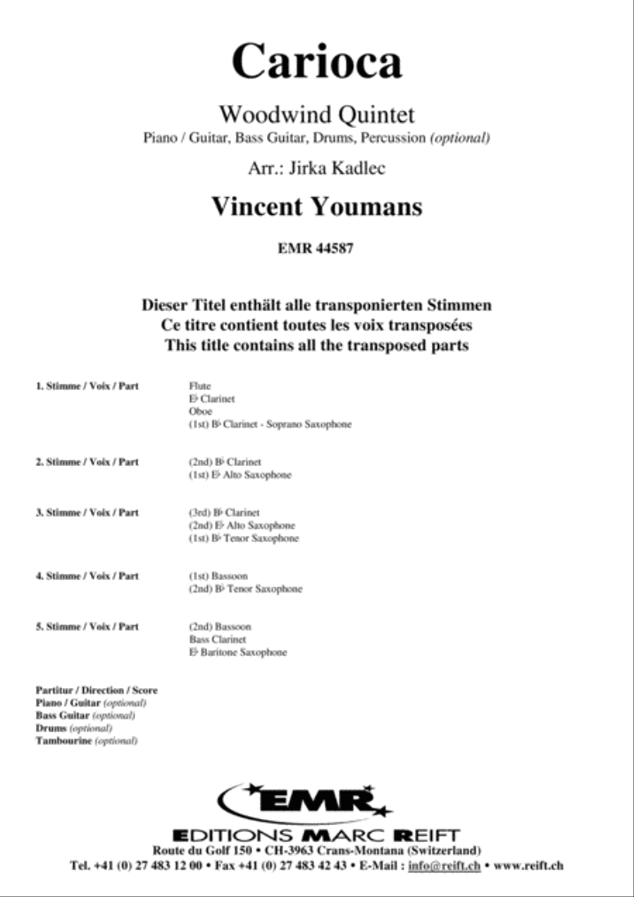 Carioca Carioca Woodwind Quintet scores gallery preview page 2