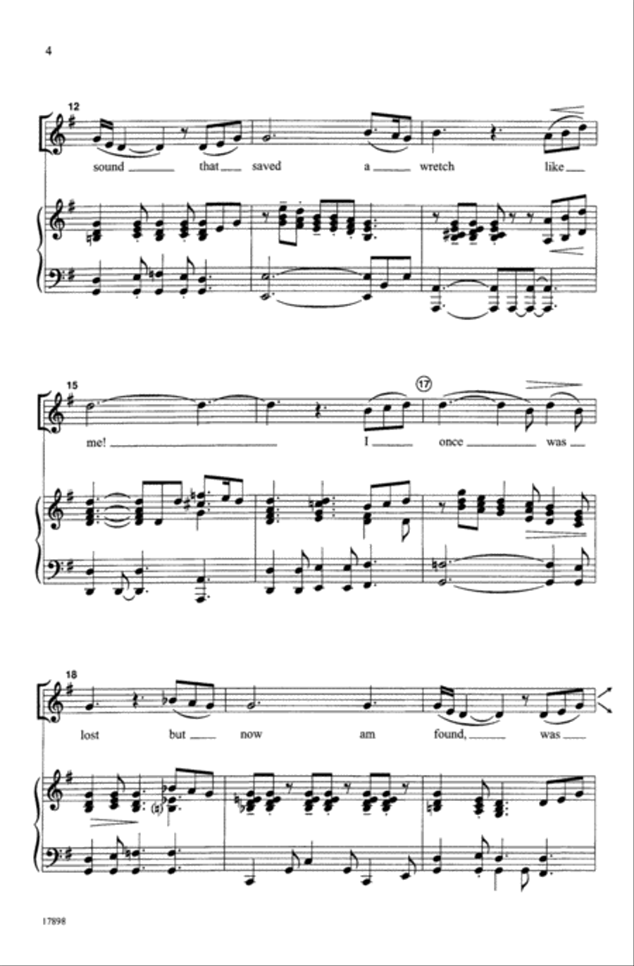The Gospel of Grace 4-Part scores gallery preview page 4