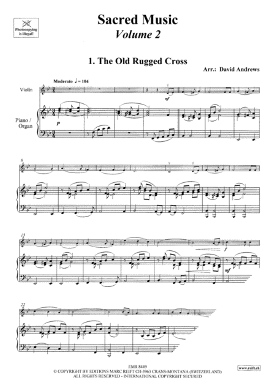 Sacred Music Volume 2 Violin Solo scores gallery preview page 3