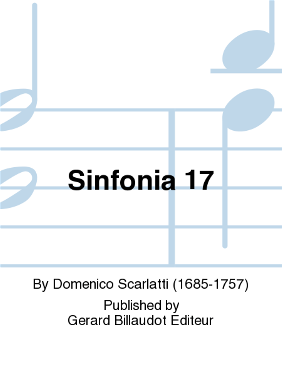 Sinfonia 17 Set of Parts scores gallery preview page 1