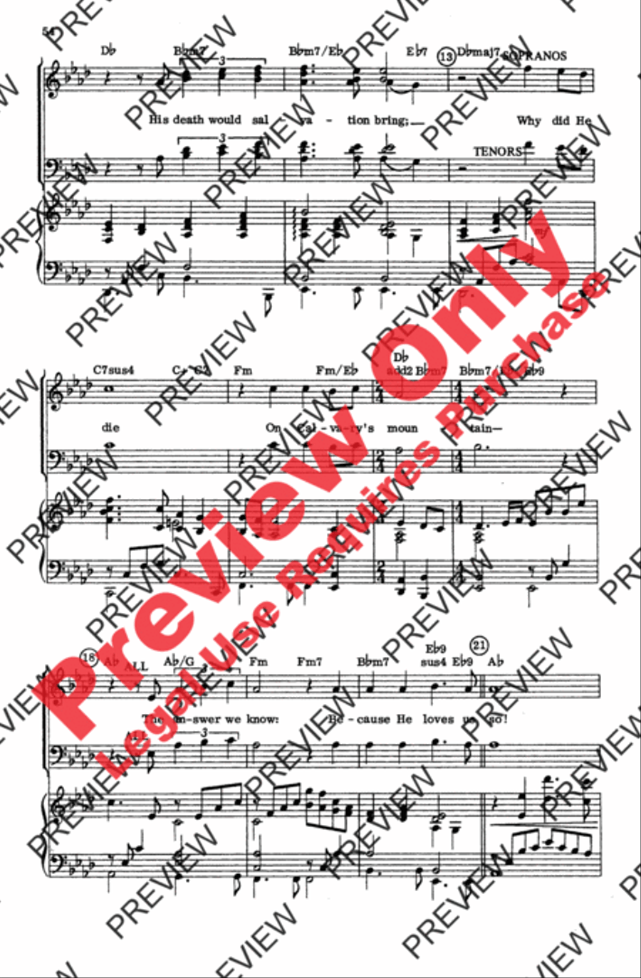 Then Came Sunday 4-Part scores gallery preview page 20