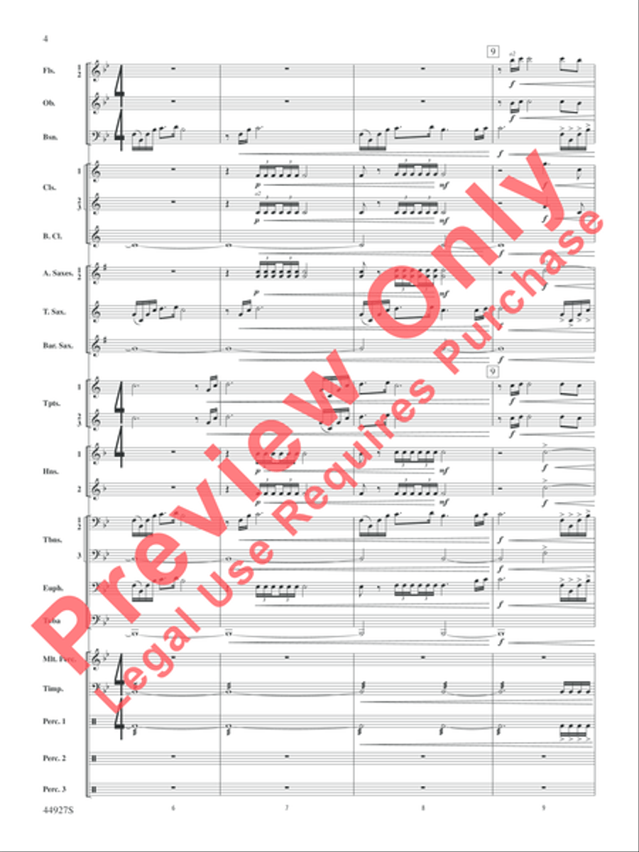 At the Movies with John Williams Concert Band scores gallery preview page 29