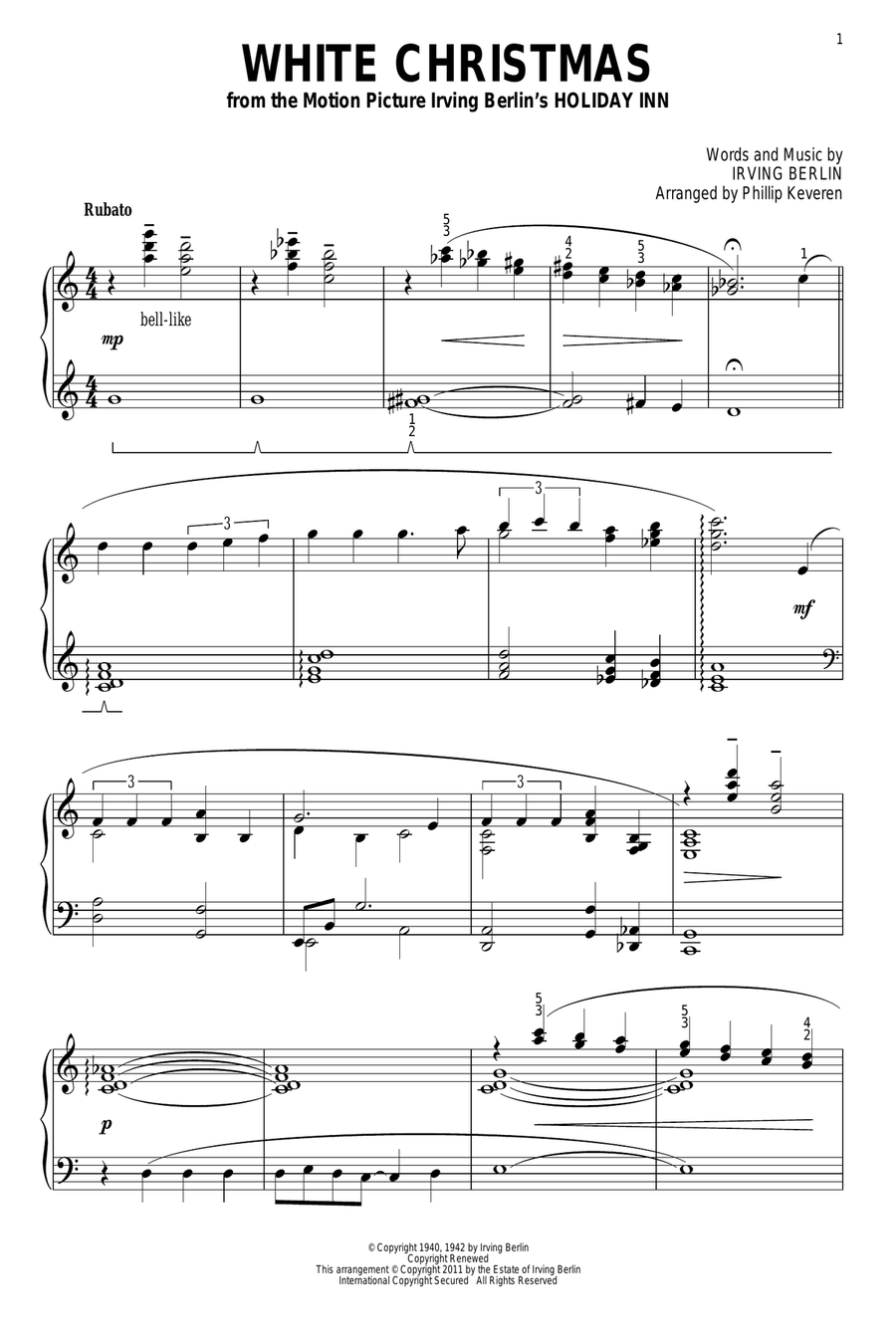White Christmas (arr. Phillip Keveren)
