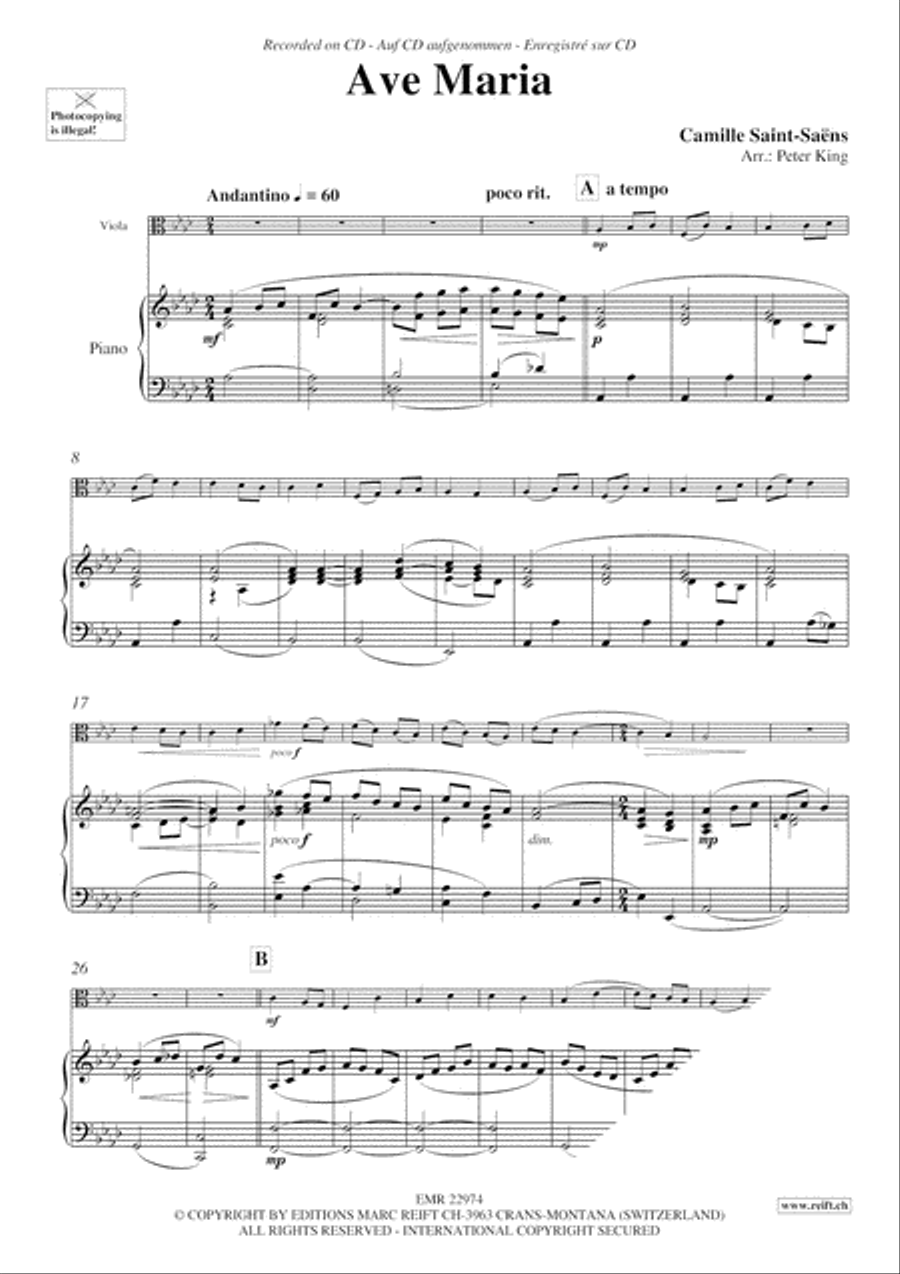 Ave Maria Piano Accompaniment scores gallery preview page 4