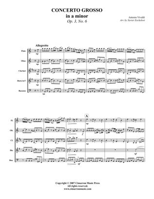 Book cover for Concerto Grosso in A Minor