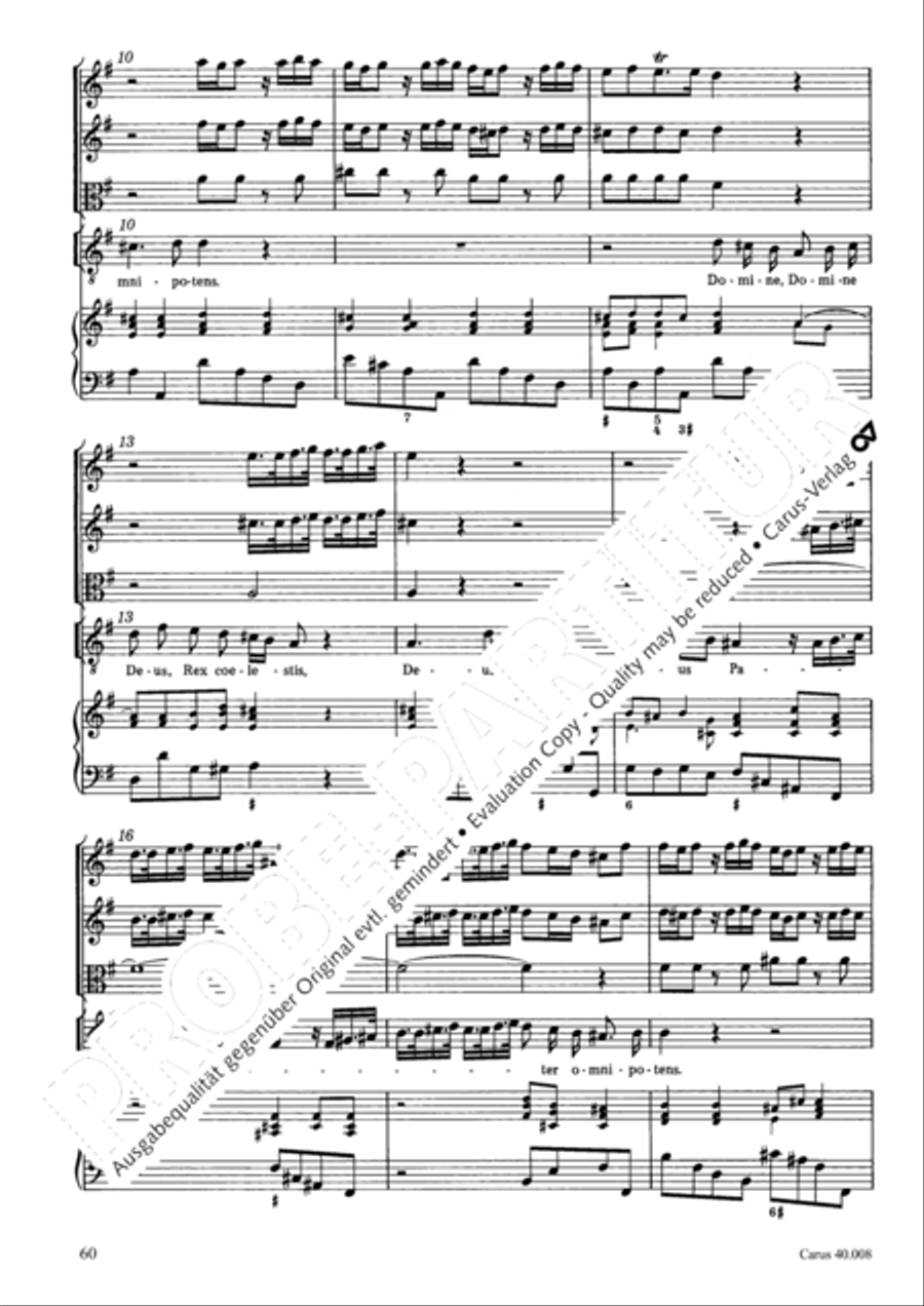 Introduzione e Gloria 4-Part scores gallery preview page 61