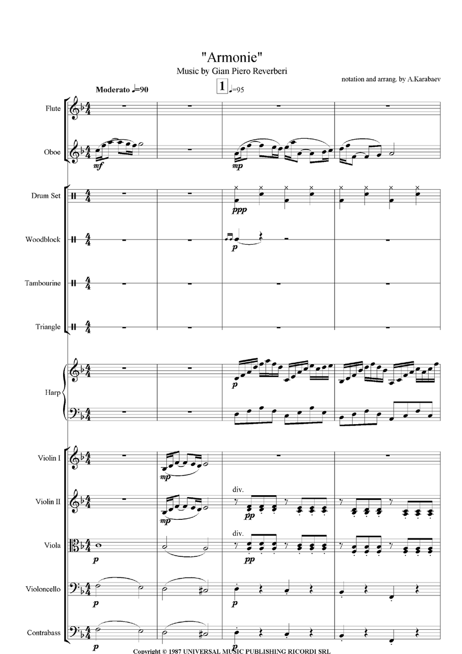 Rondo Veneziano Large Ensemble scores gallery preview page 1