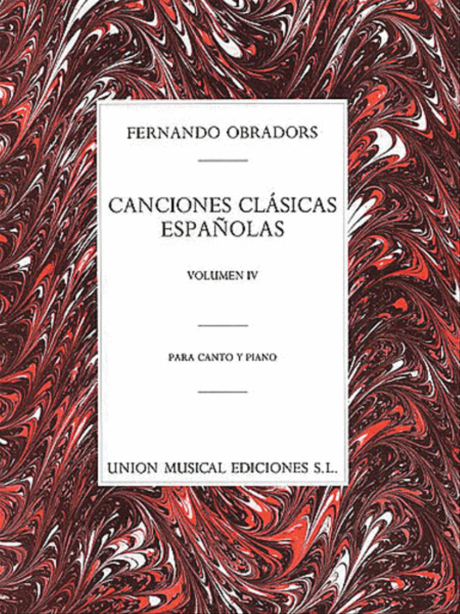 Canciones Clasicas Españolas – Volumen IV Voice scores gallery preview page 1