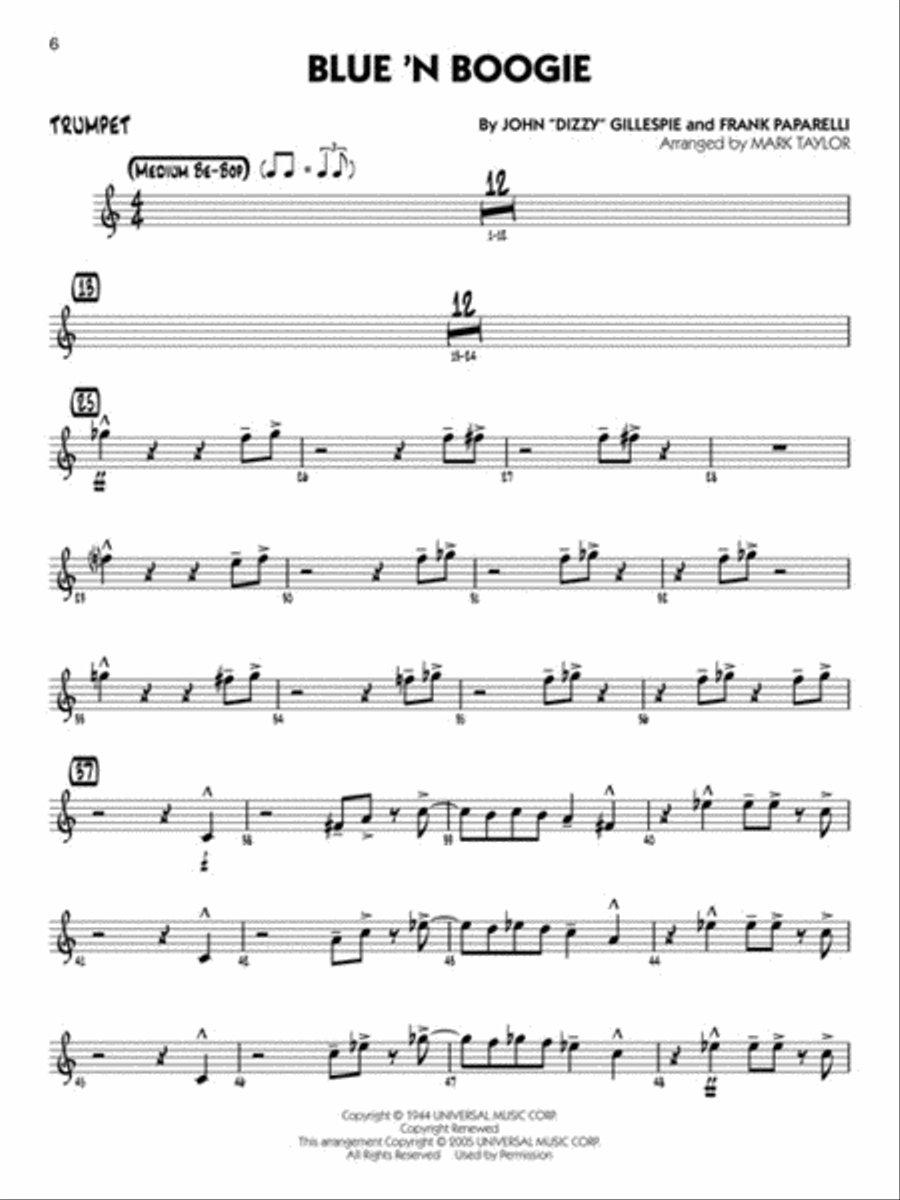 Jazz Classics - Trumpet Big Band scores gallery preview page 4