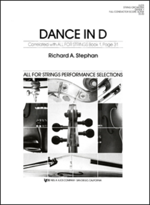 Book cover for Dance in D - Score