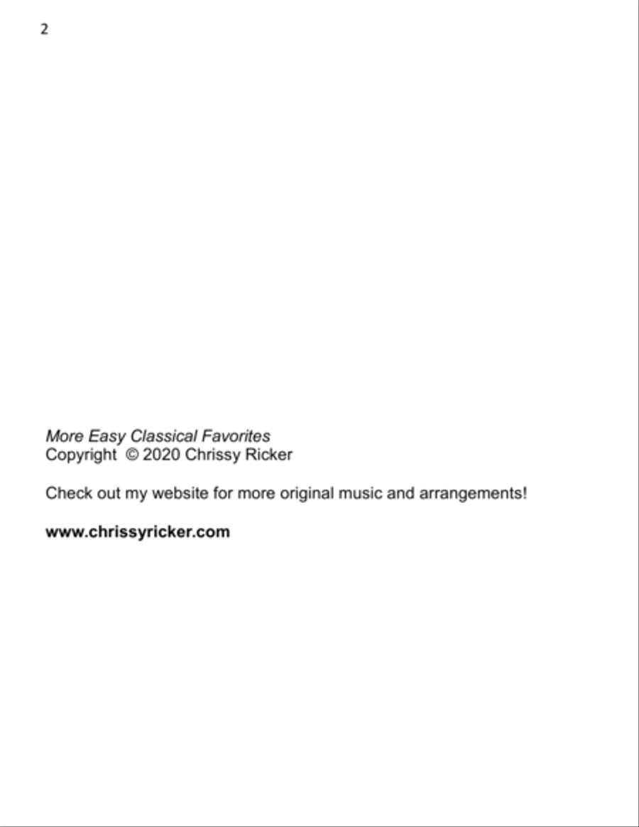 More Easy Classical Favorites - 12 Arrangements for Late Elementary Pianists Easy Piano scores gallery preview page 2