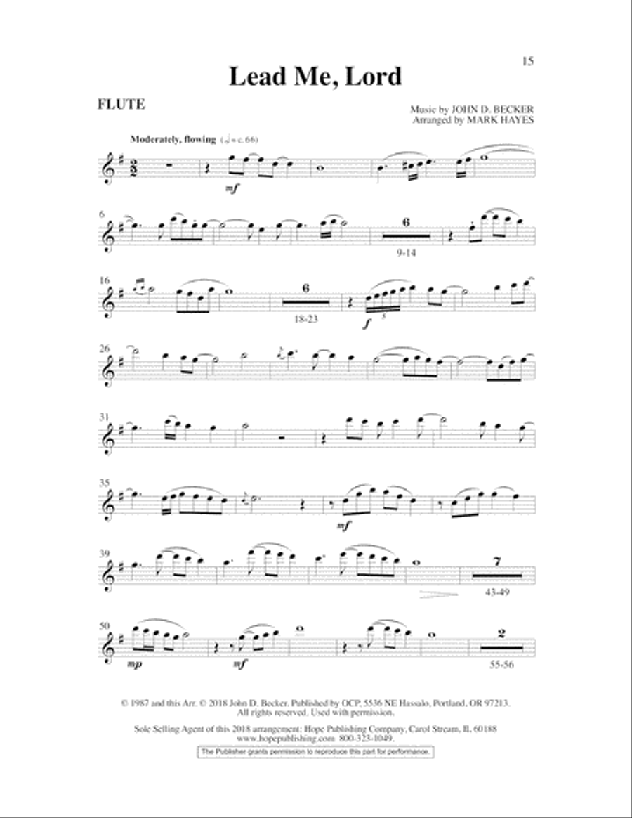 Lead Me, Lord Lead Me, Lord Choir scores gallery preview page 15