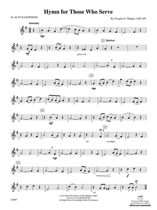 Hymn for Those Who Serve: E-flat Alto Saxophone