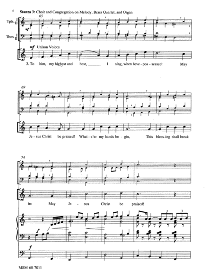 When Morning Gilds the Skies Choir scores gallery preview page 6