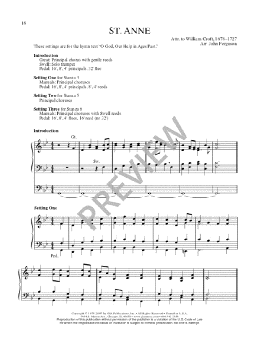 Hymn Harmonizations for Organ - Volume 1 Organ scores gallery preview page 18