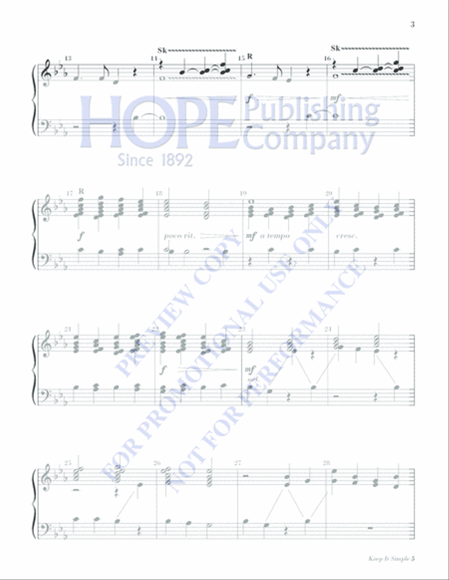 Keep It Simple 5 (Christmas Sacred and Secular) 2-Octaves scores gallery preview page 5