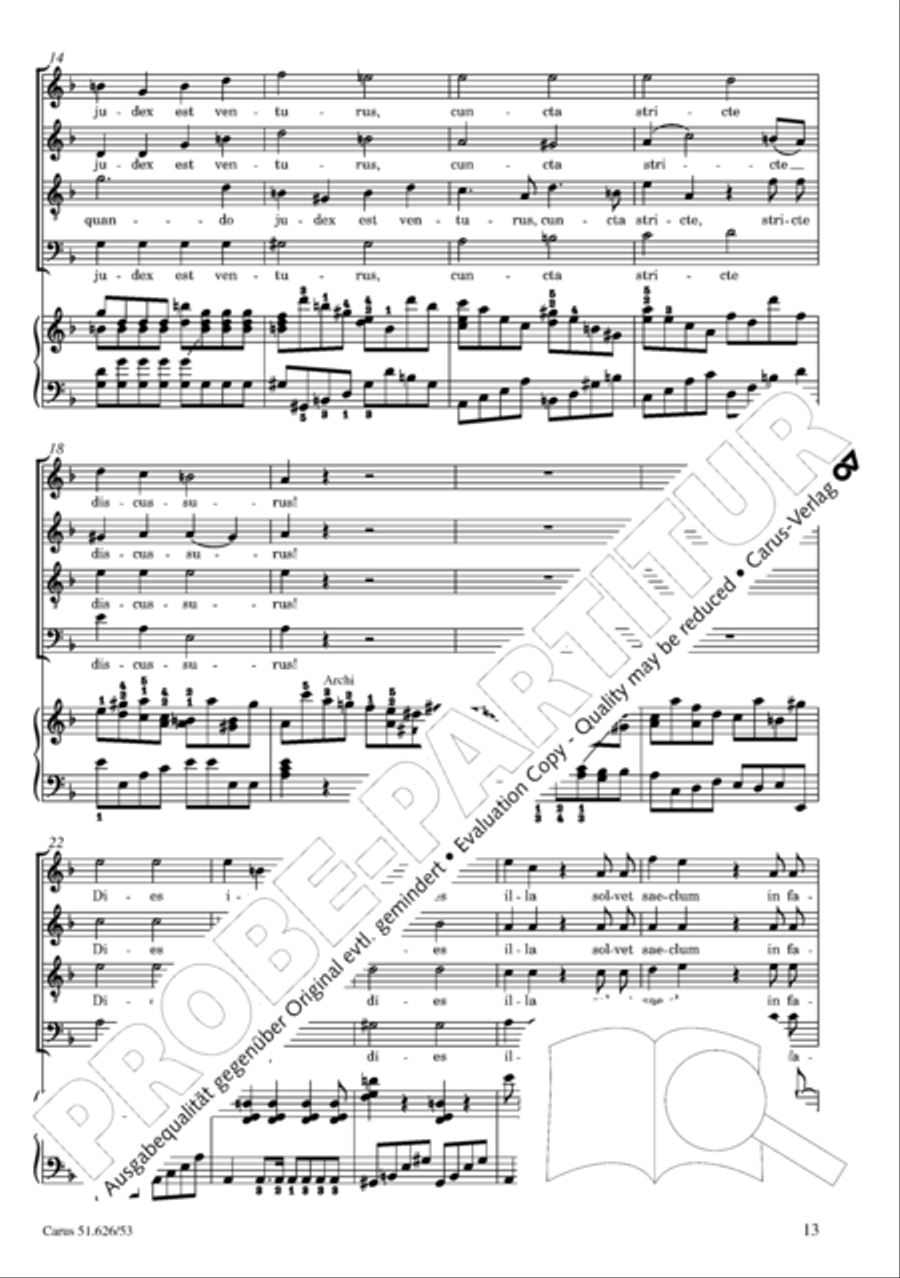 Requiem 4-Part scores gallery preview page 20