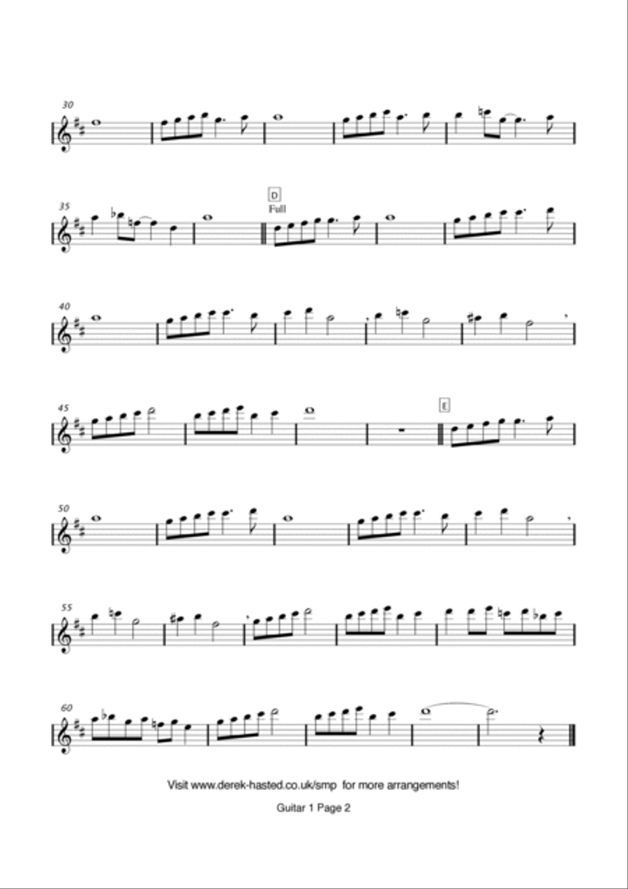 Where Is Love? Guitar Ensemble scores gallery preview page 4