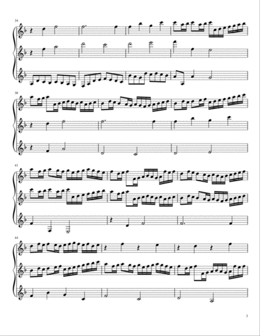 Pachelbel Canon for Clarinet Trio Pachelbel Canon for Clarinet Trio Clarinet Trio scores gallery preview page 3
