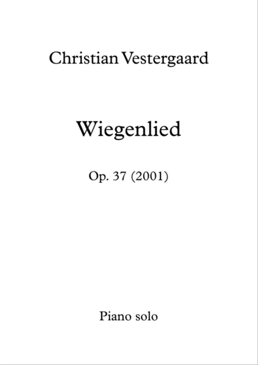 Wiegenlied Piano Solo scores gallery preview page 1