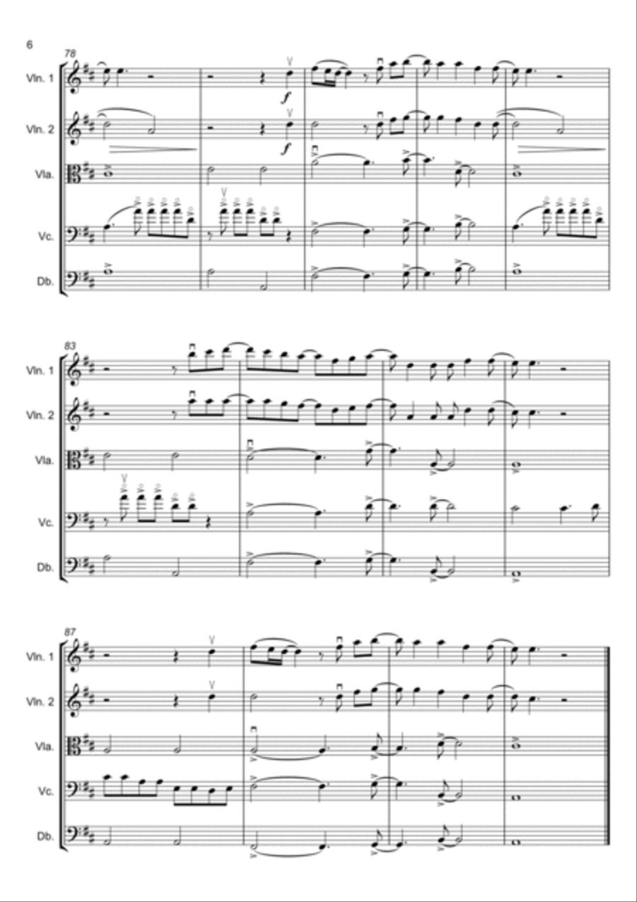 Anyone Anyone String Orchestra scores gallery preview page 6