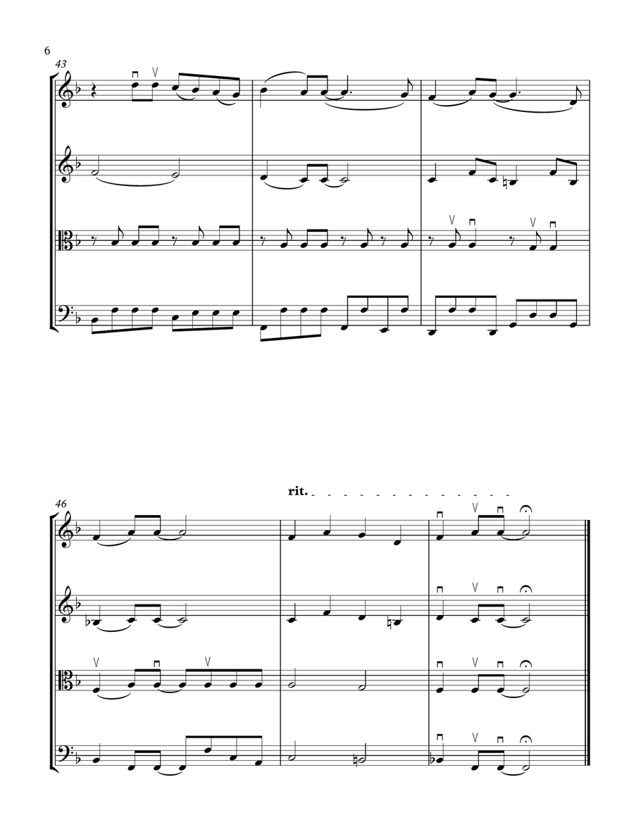 Yesterday String Quartet scores gallery preview page 6