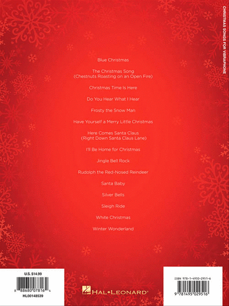 Christmas Songs for Vibraphone Marimba scores gallery preview page 2