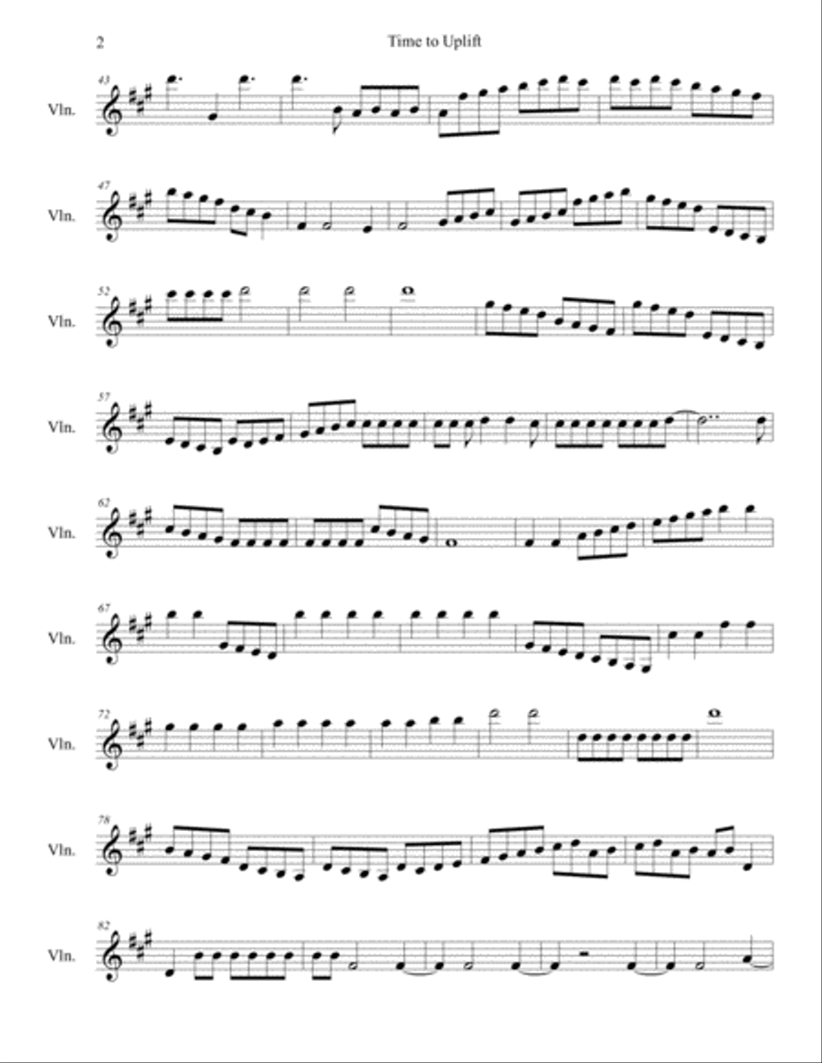 Time to Uplift Piano Solo scores gallery preview page 2