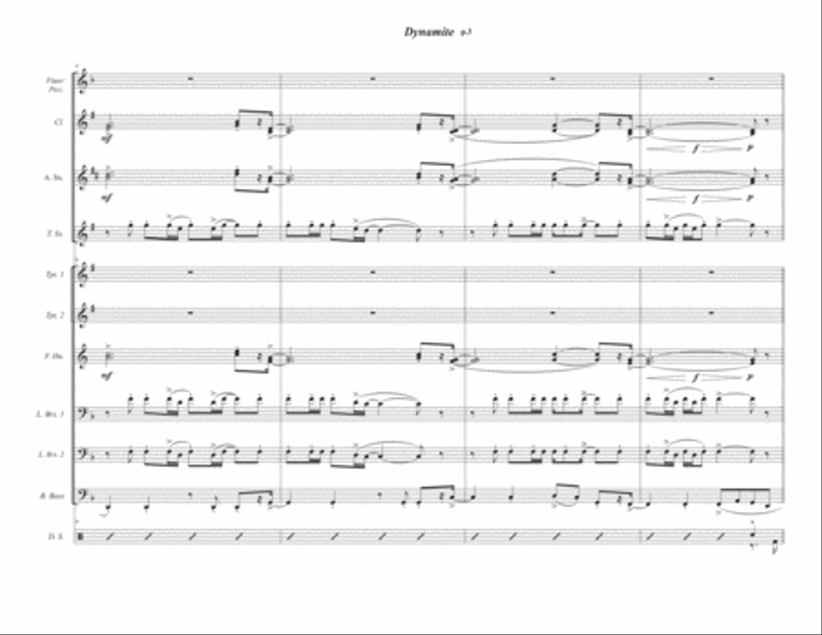 Dynamite Marching Band scores gallery preview page 3
