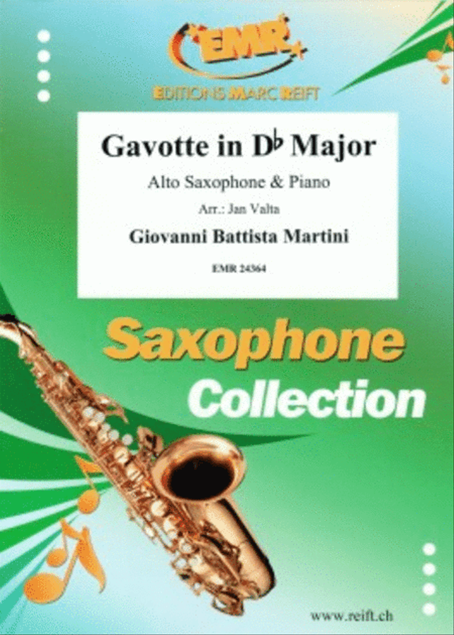 Gavotte in Db Major Alto Saxophone scores gallery preview page 1