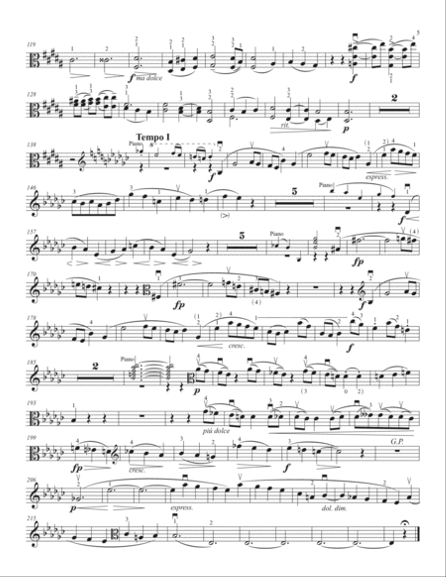 Brahms Viola Sonata, Op. 120 No. 2 (viola part plus research) Chamber Music scores gallery preview page 5