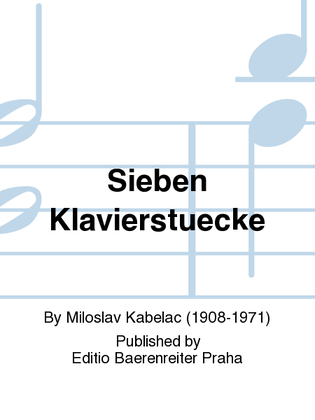 Book cover for Sieben Klavierstücke