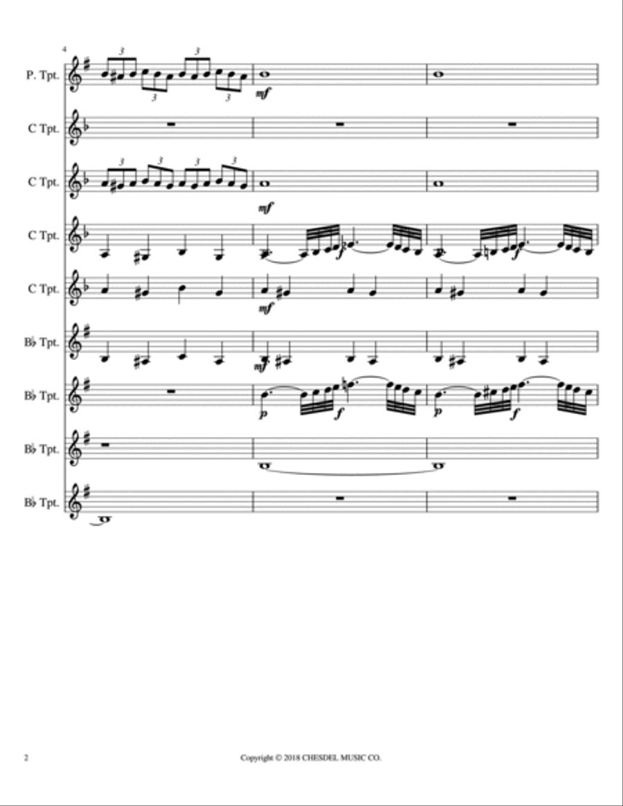 Night On Bald Mountain (mussorgsky) Brass Ensemble scores gallery preview page 2