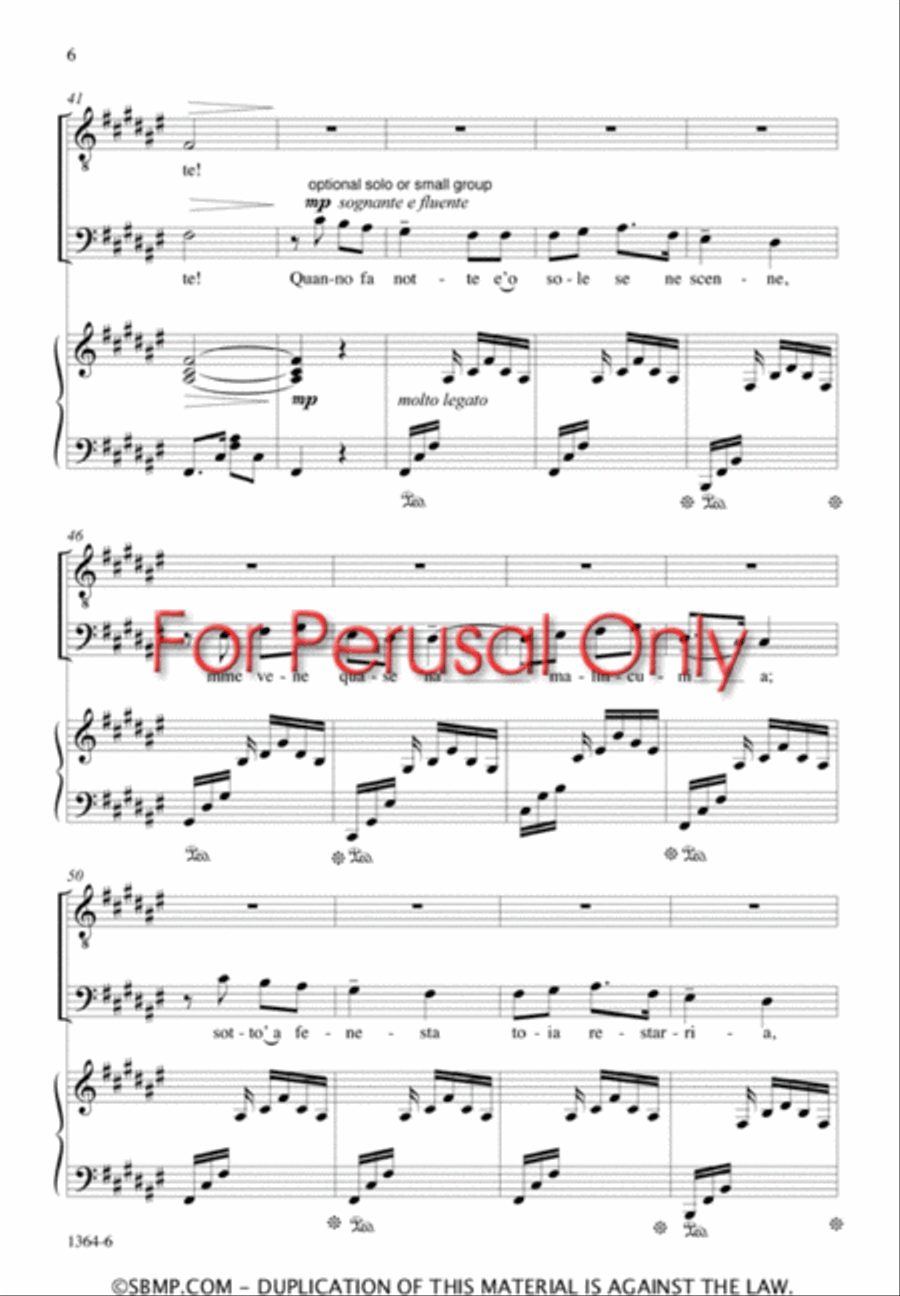 O Sole Mio - TBB Octavo O Sole Mio - TBB Octavo 3-Part scores gallery preview page 5