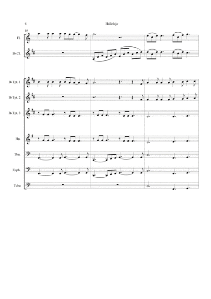 Hallelujah Concert Band scores gallery preview page 6