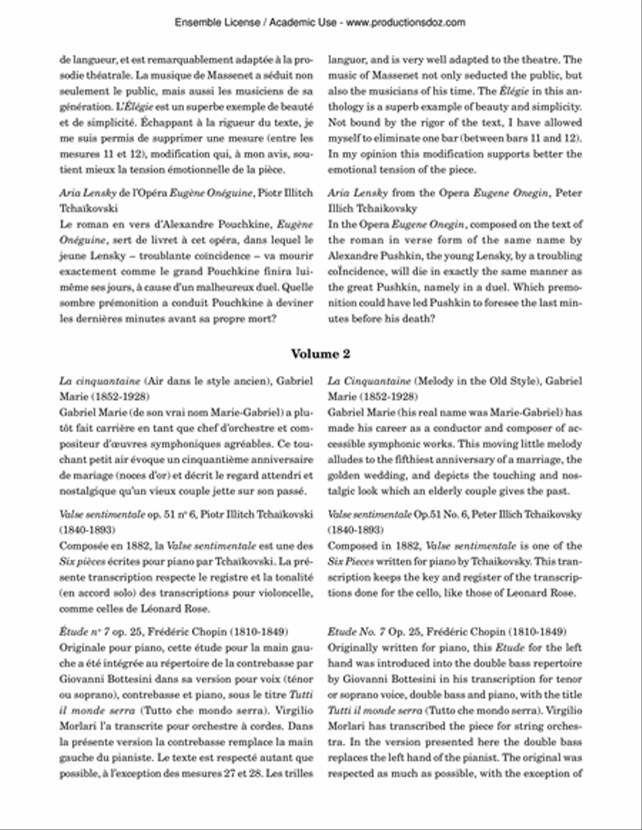 Concert Pieces for the Double Bass, Vol. 1 (bass / piano) Double Bass scores gallery preview page 4
