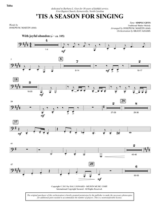 Appalachian Winter (A Cantata For Christmas) - Tuba