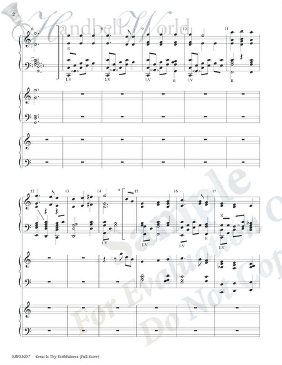Great Is Thy Faithfulness 5-Octaves scores gallery preview page 2