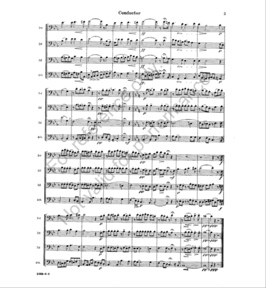 Annie Laurie Trombone Quartet scores gallery preview page 3
