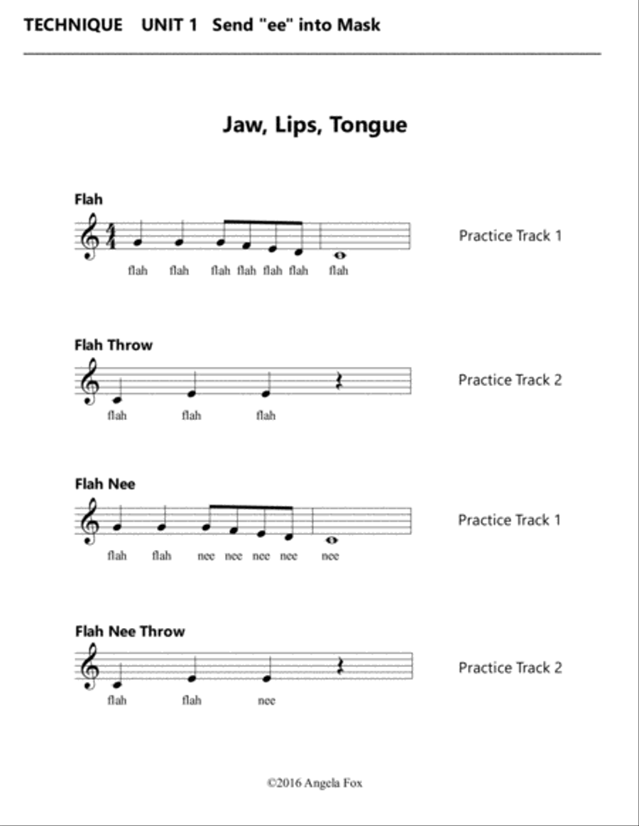 Healthy Vocal Development: Technique Exercises Level 2A Voice scores gallery preview page 3